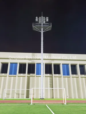 熱亜鉛メッキ管状鋼鉄スタジアム照明タワー